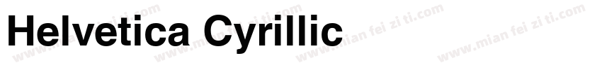 Helvetica Cyrillic字体转换